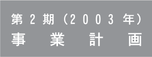 第2期(2003年)事業計画